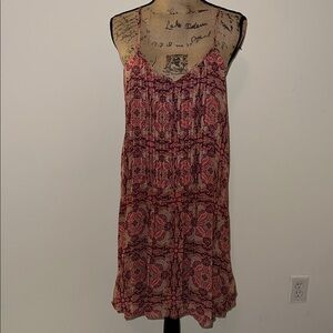 Bohemian Pink Patterned Dress